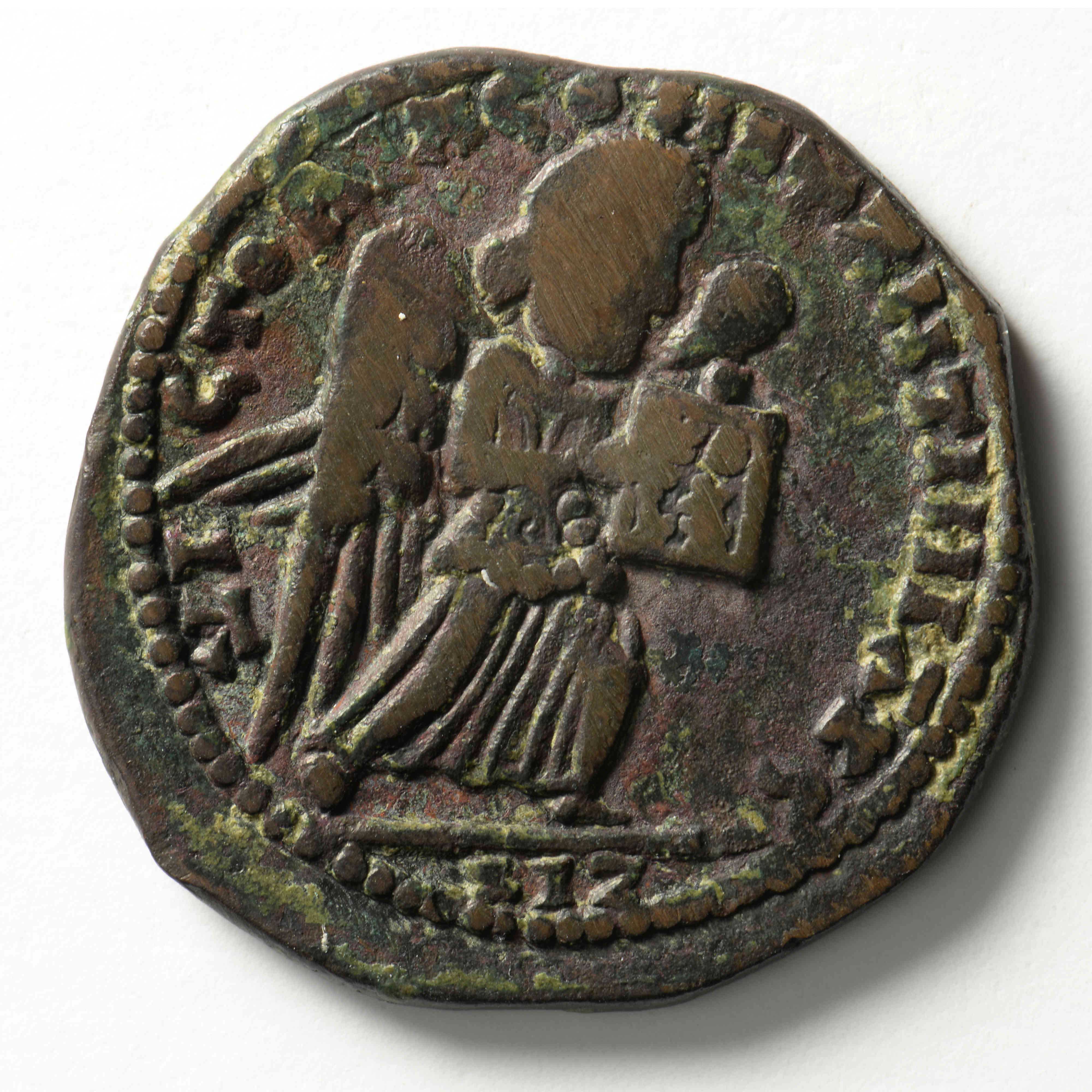Fakhr al-Din Qara Arslan (Artuqid) — Dirham (Hisn Kayfa, 1163–1164), аверс, do_byzant