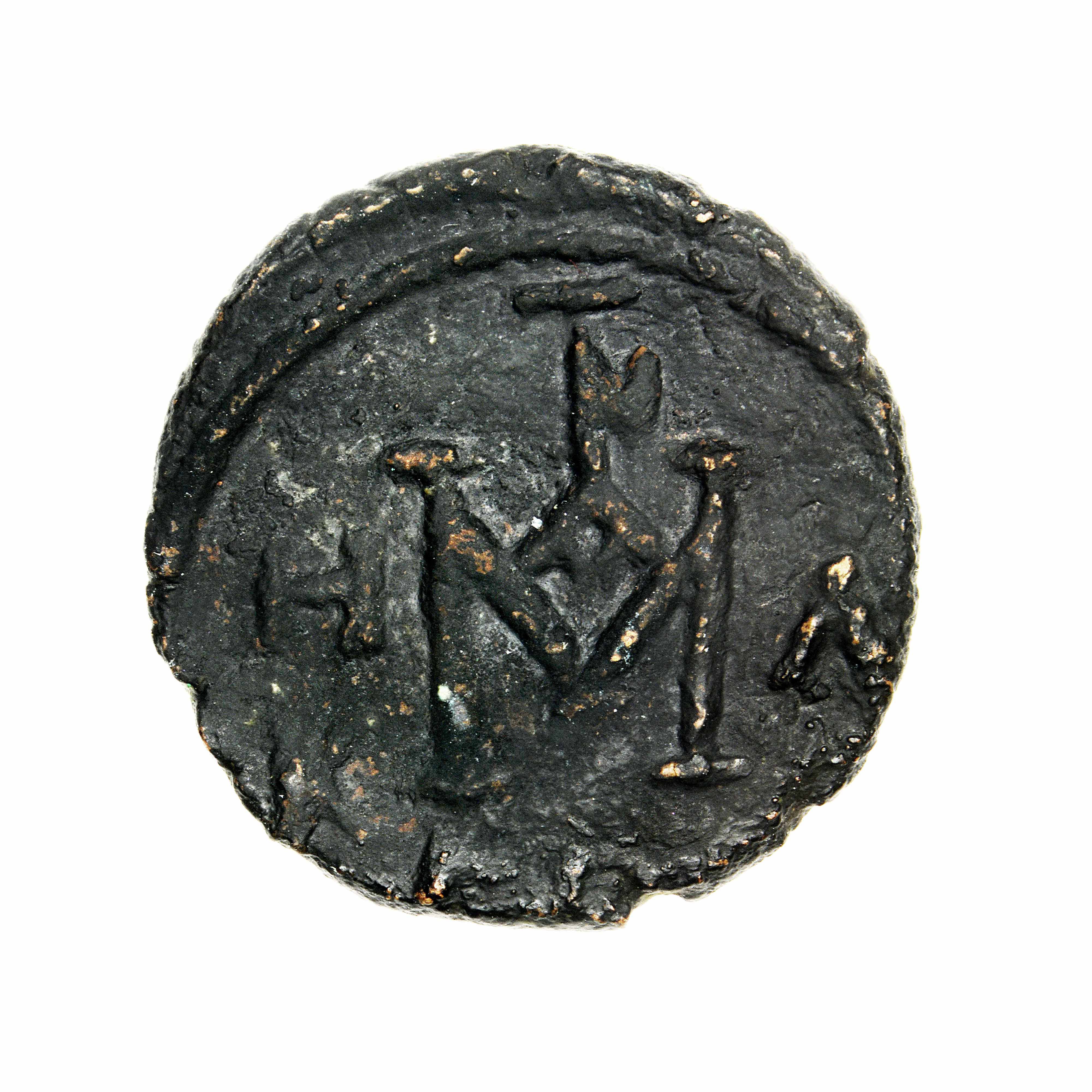 Justinian II — Follis (Carthage, 686–687), реверс, do_byzant