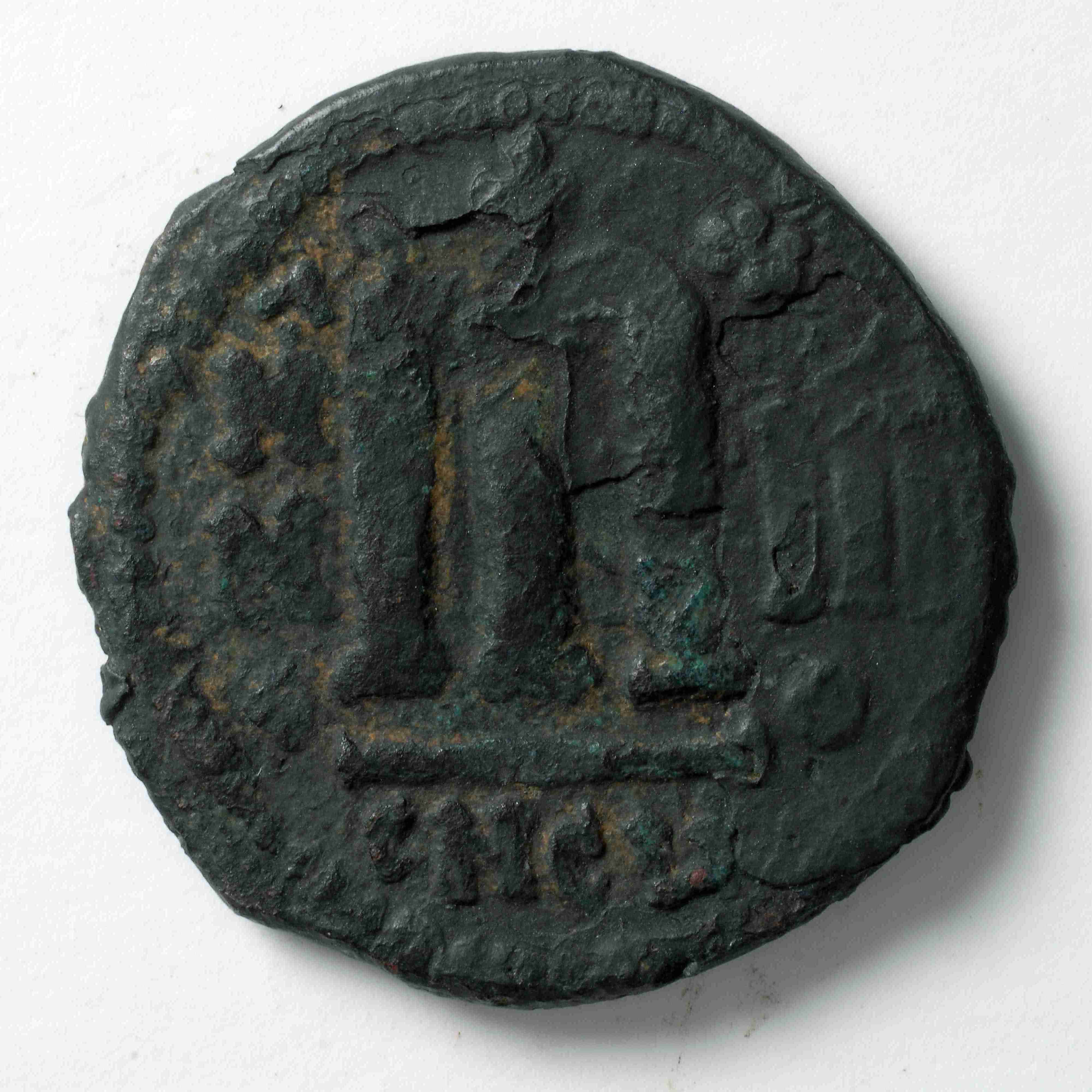 Persian-ruled Syria — Follis (Uncertain Mint, 622–623), реверс, do_byzant