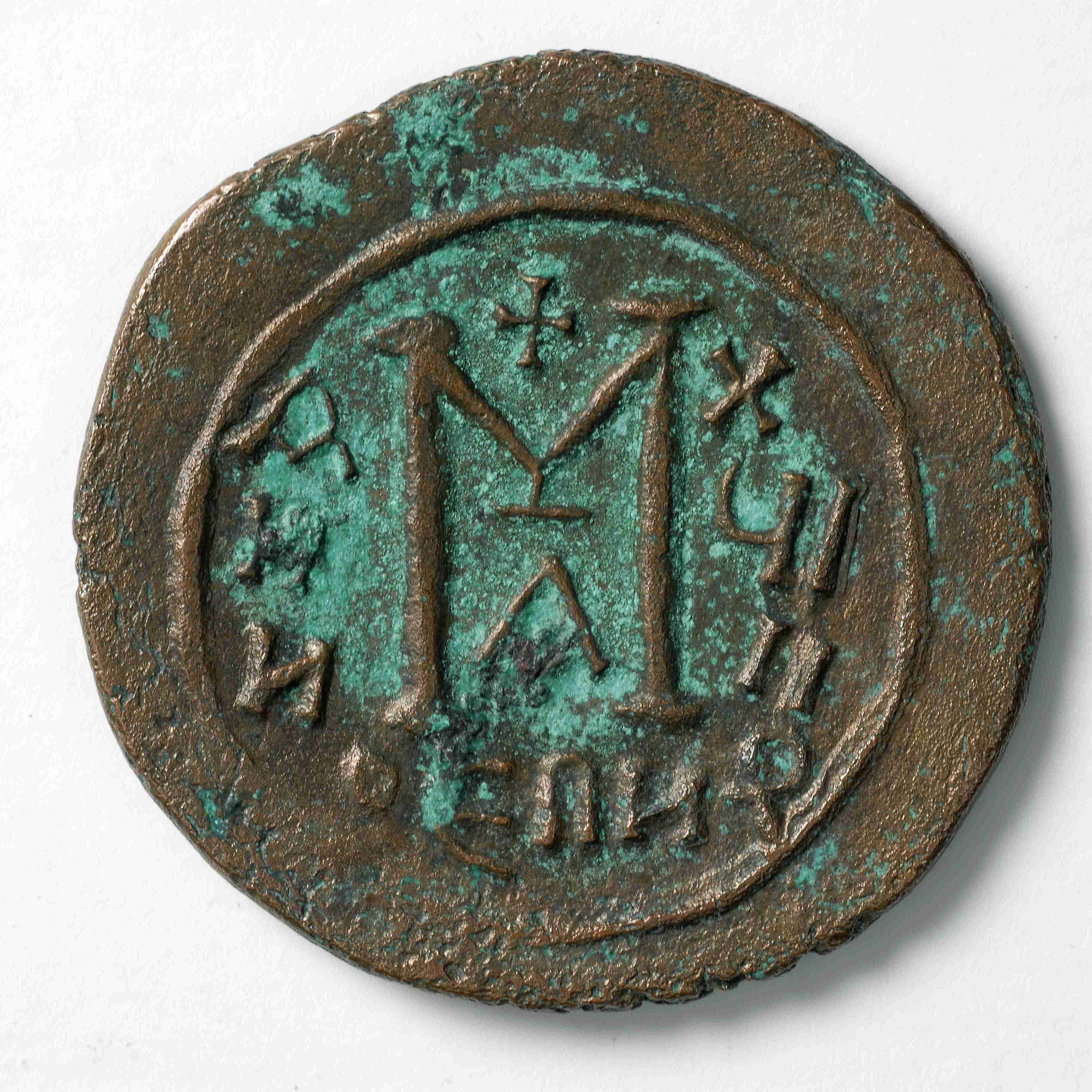 Persian-ruled Syria — Follis (Uncertain Mint, 612–613), реверс, do_byzant