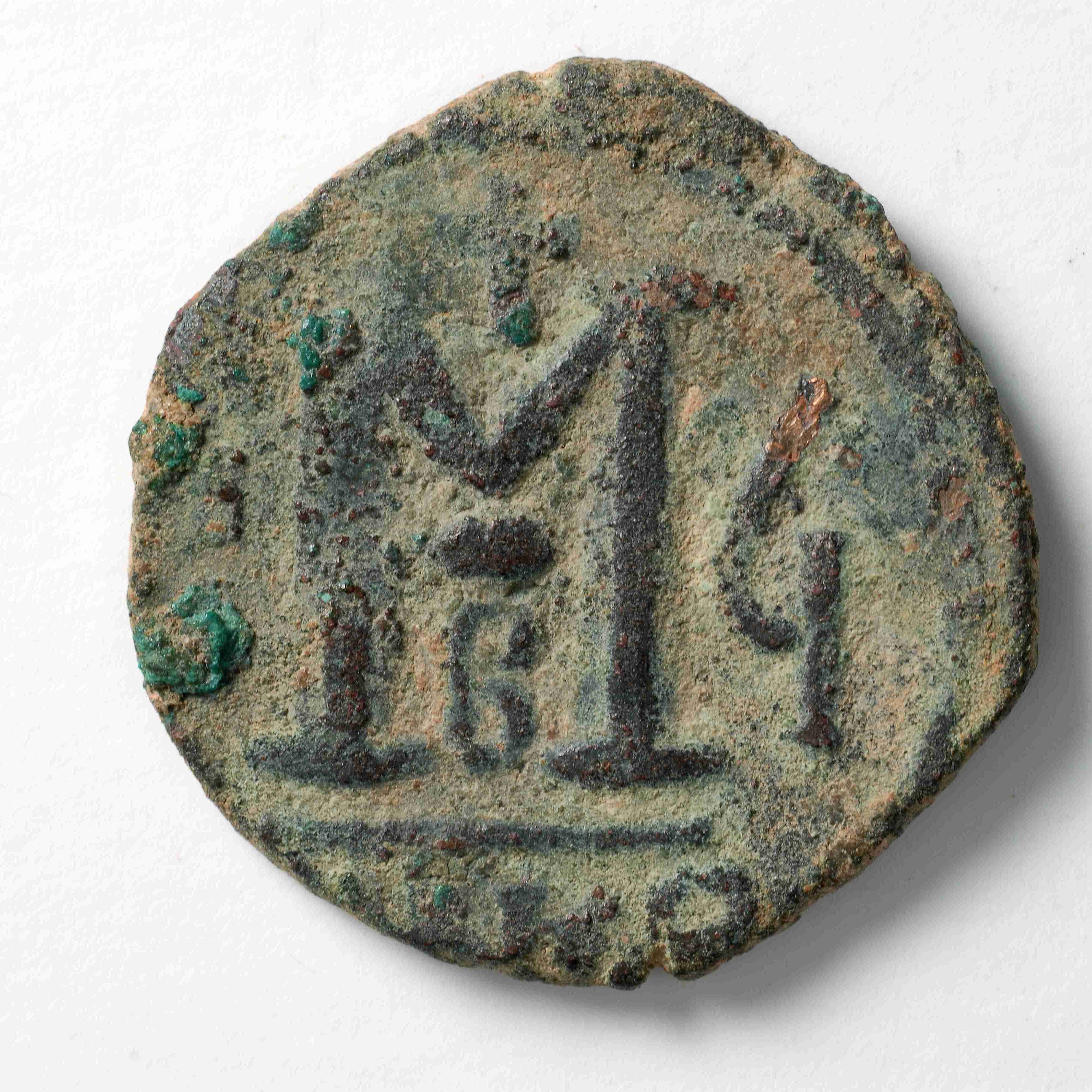Persian-ruled Syria — Follis (Uncertain Mint, 612–613), реверс, do_byzant
