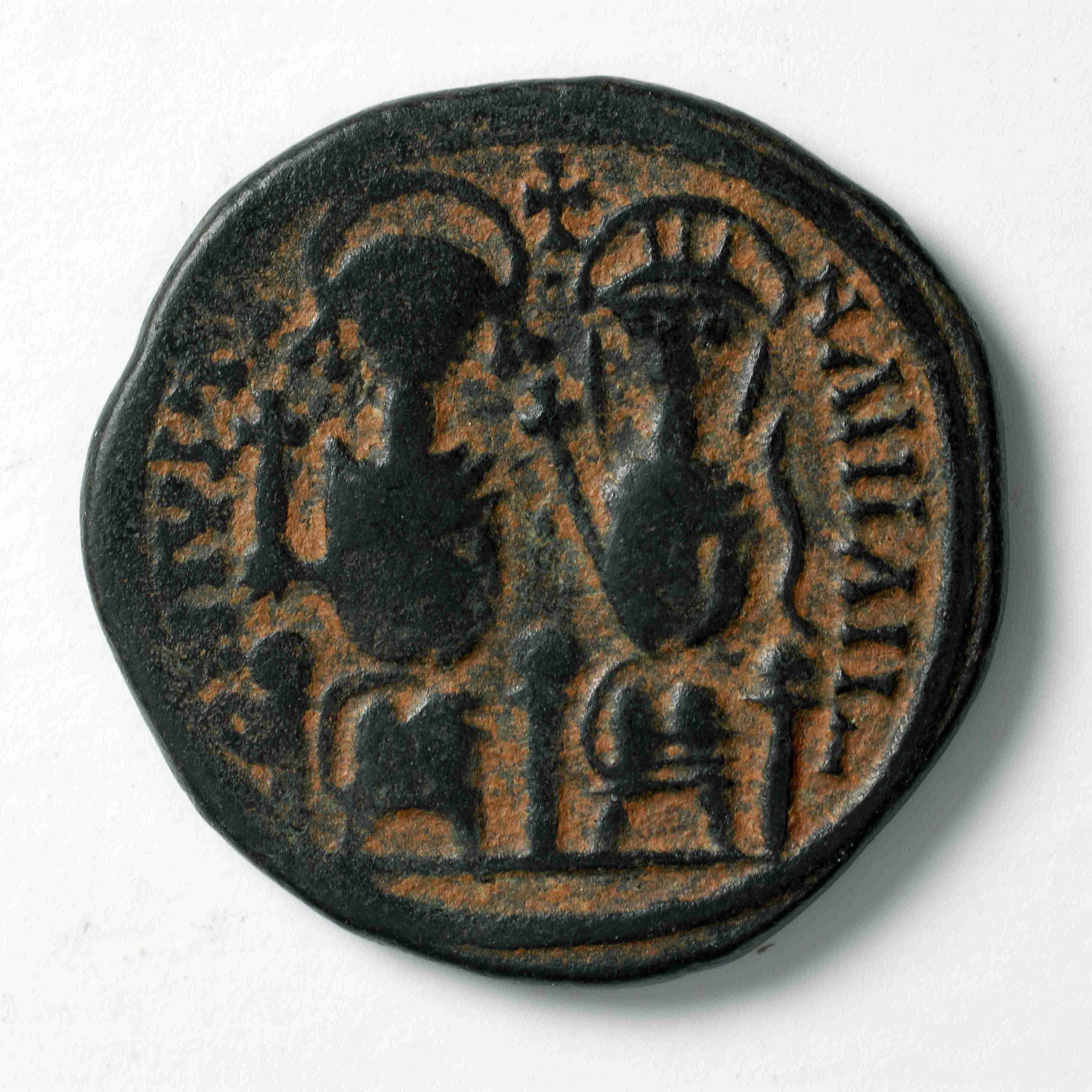 Persian-ruled Syria — Follis (Uncertain Mint, 612–613), аверс, do_byzant