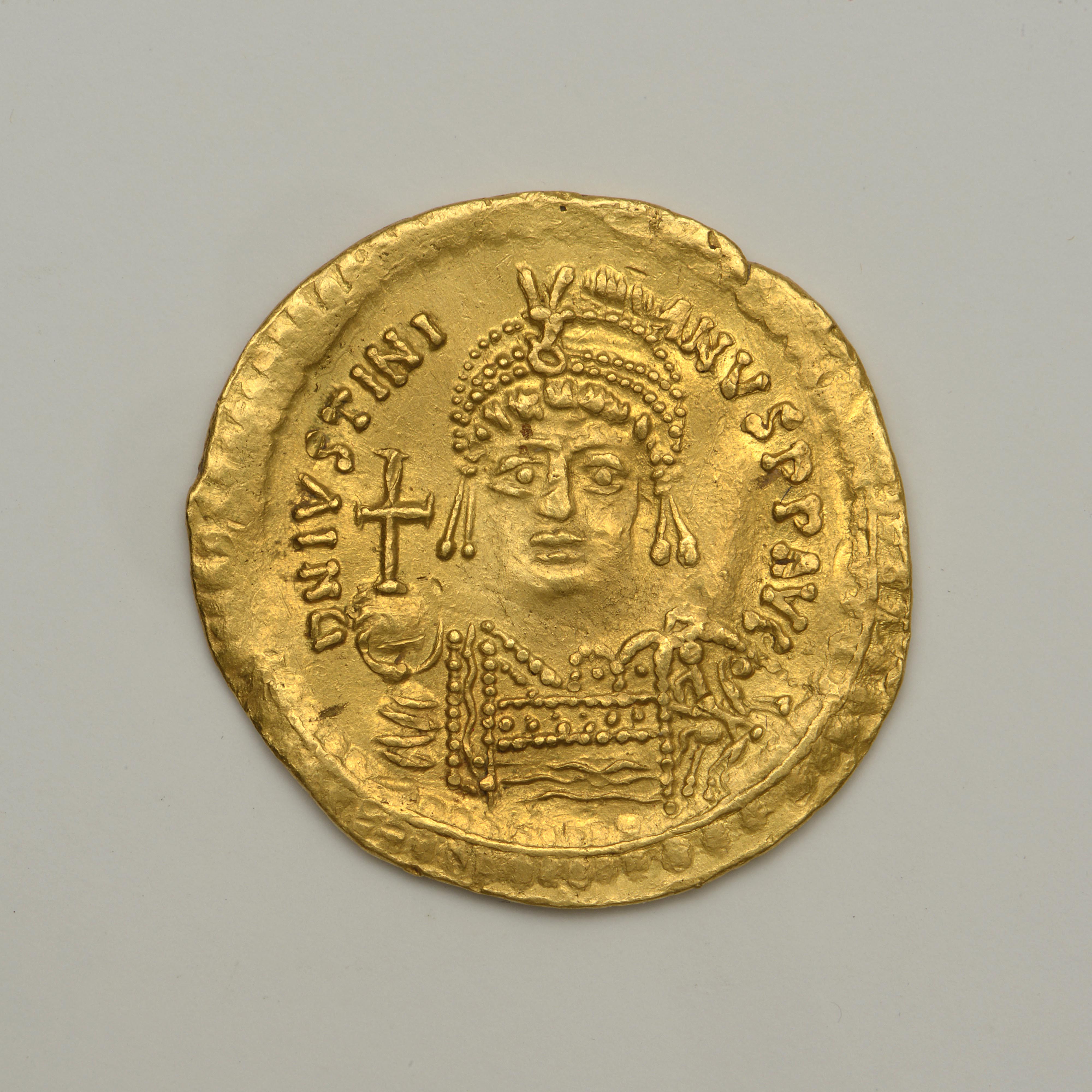 Justinian I — Solidus (Rome, 537), аверс, do_byzant