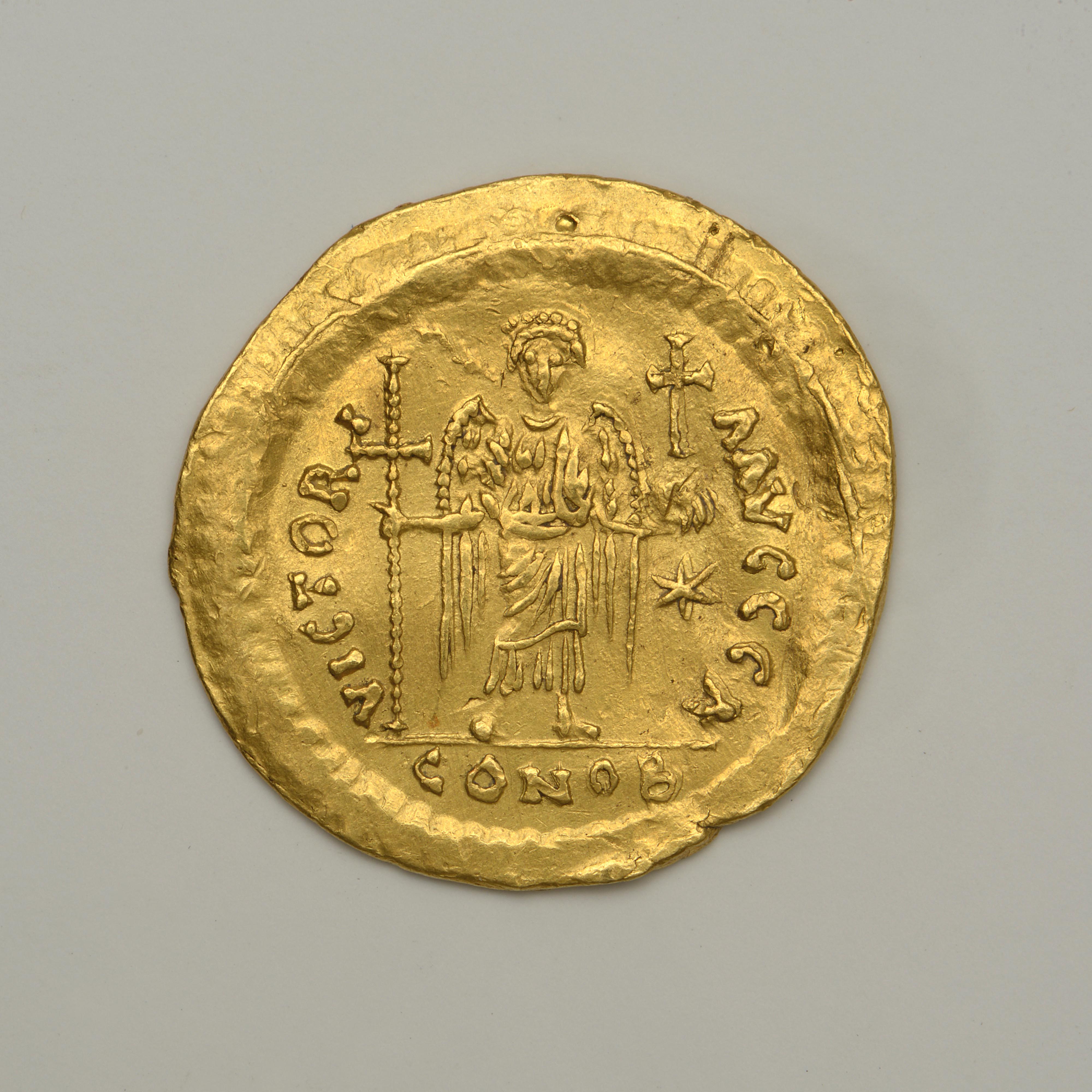 Justinian I — Solidus (Rome, 537), реверс, do_byzant