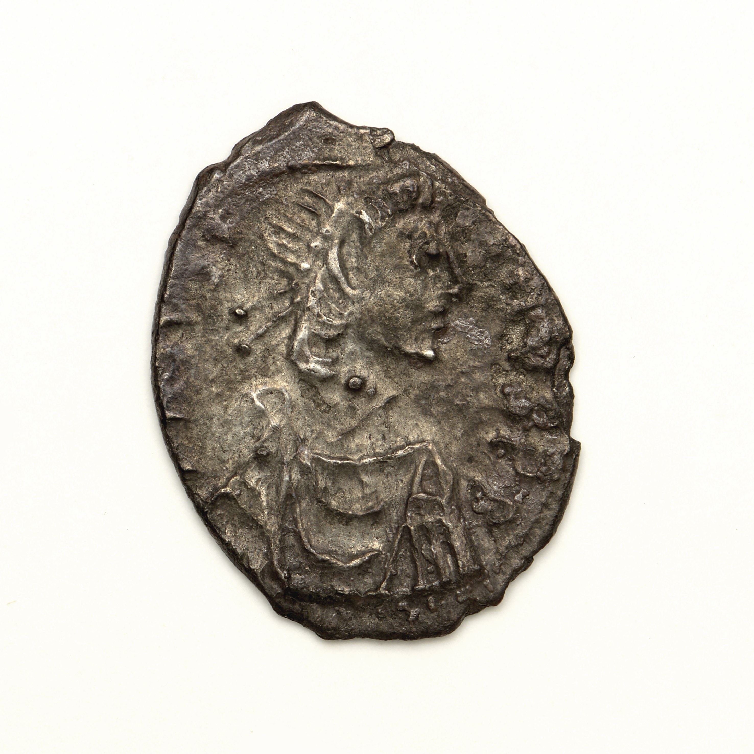 obverse Justin II — Light Half Siliqua (Carthage, 565)