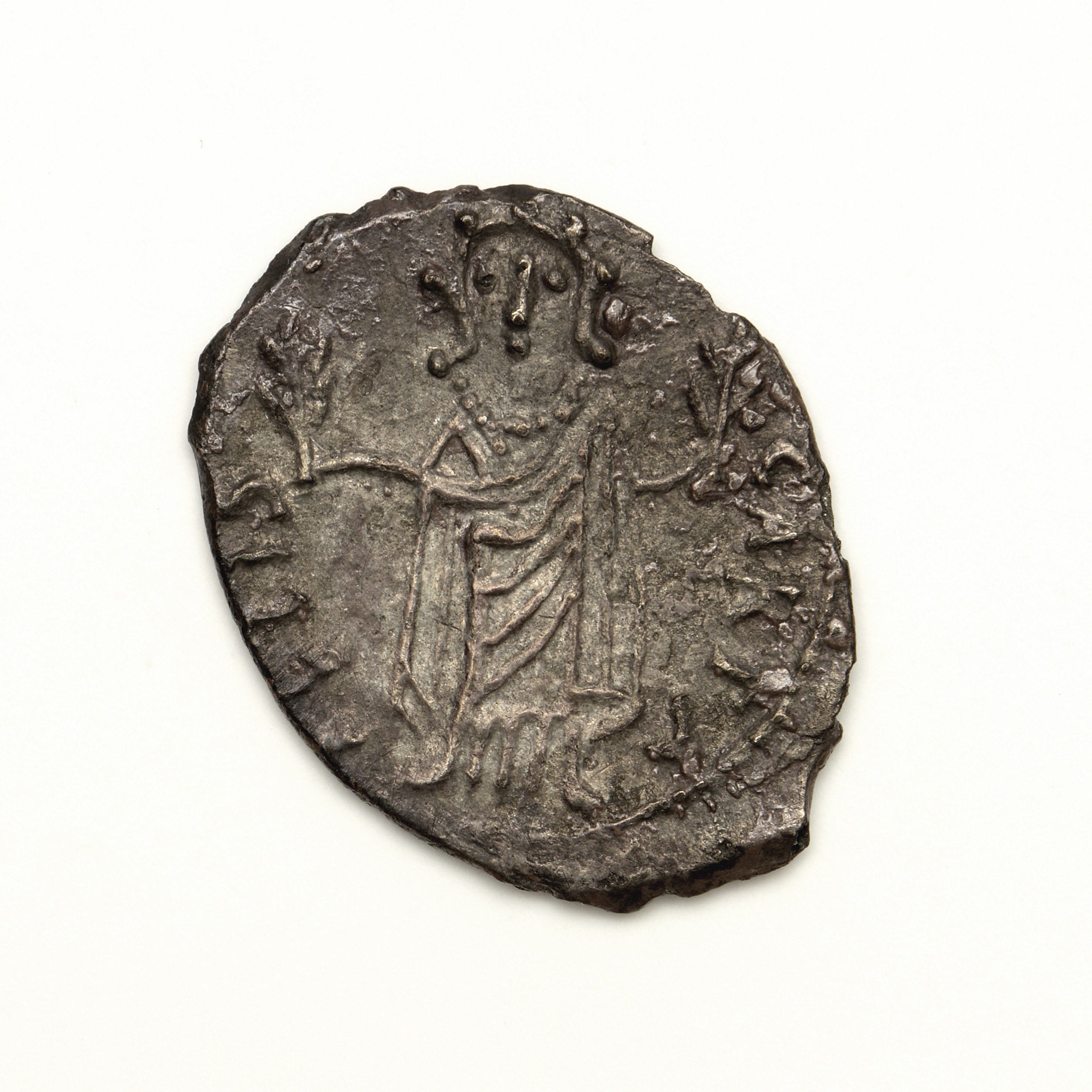 reverse Justin II — Light Half Siliqua (Carthage, 565)
