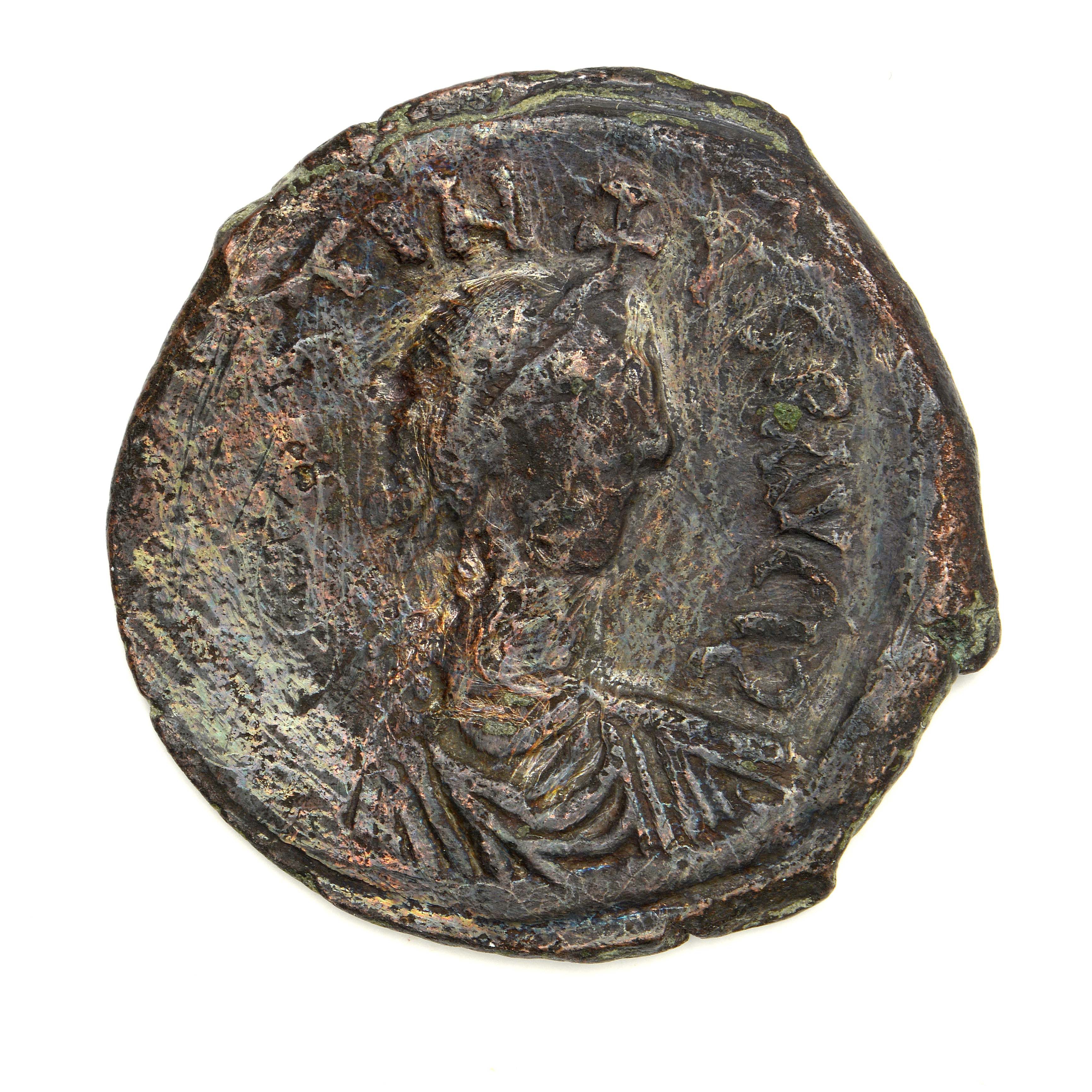 Justin I — Follis (Antioch, 518), аверс, do_byzant