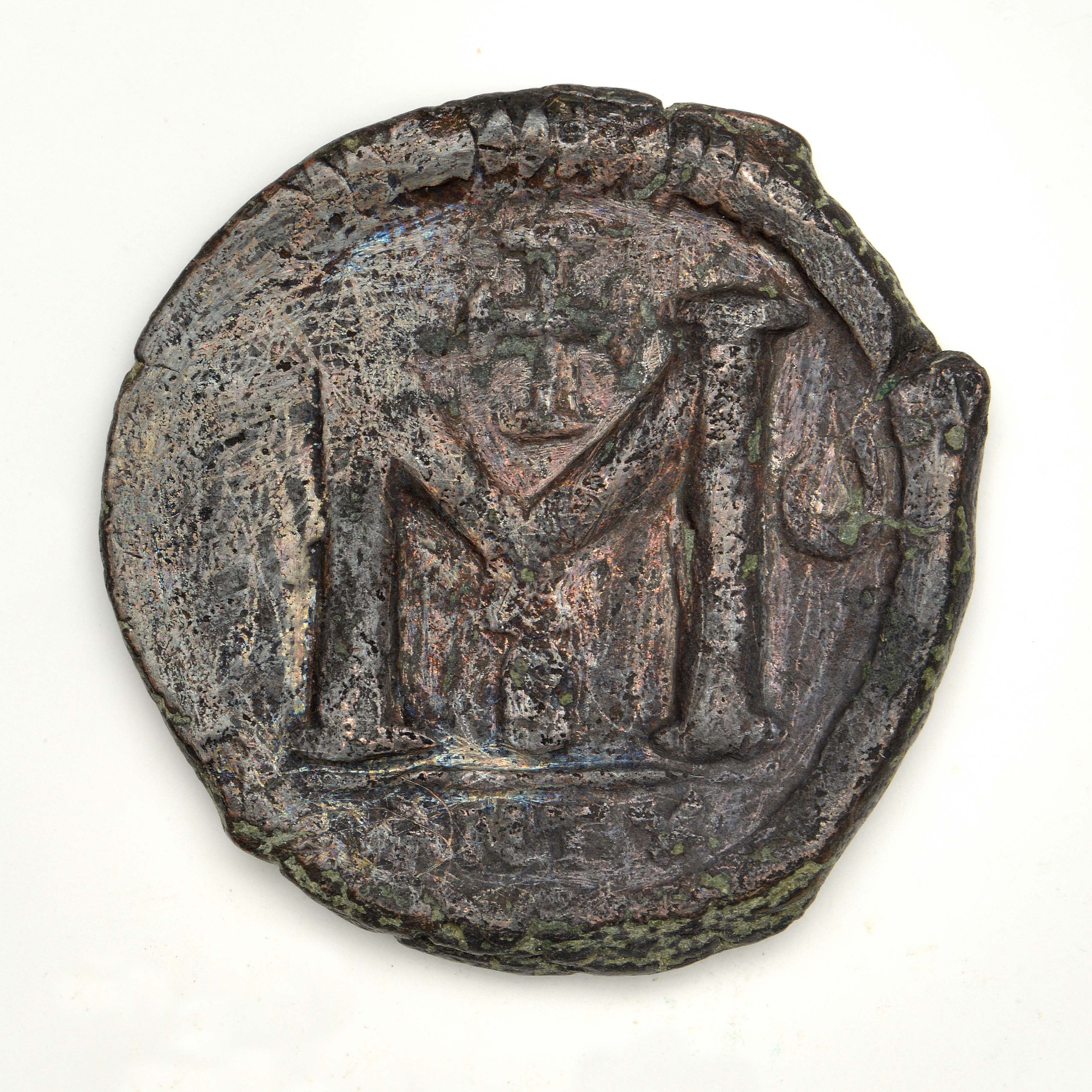 Justin I — Follis (Antioch, 518), реверс, do_byzant